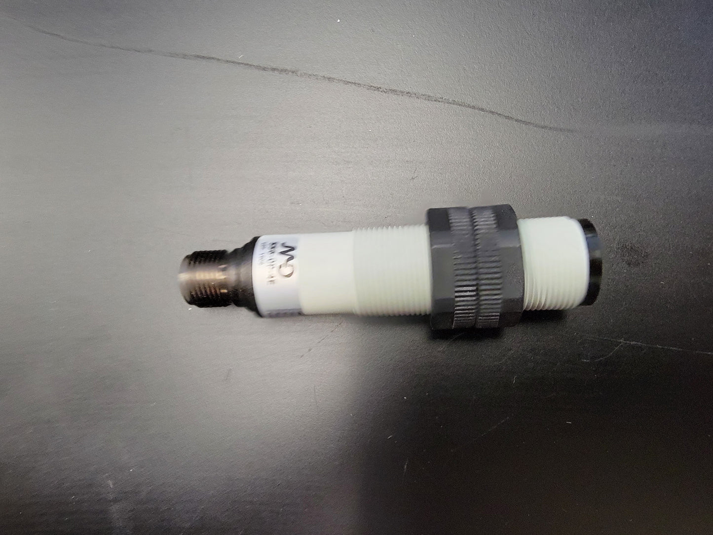 USED-SENSOR, DIFFUSE, 400 MM RANGE, 10-30 VDC, PNP, 18 MM BARREL, M12 CONNECTOR,