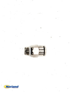1/8" NPT x 1/4" Push-To-Connect 0° Adapter