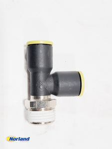 1/2" MBSPT x 12mm x 12mm Push-To-Connect Adapter Tee